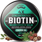 Beard Balm For Men 4x Concentration With Castor Shea Jojoba Oil 2 Oz Cedar