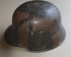 Original Wwi German M1916 Helmet Si66 Camouflage Paint M-16 Stahlhelm