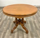 Antique Victorian Style Oval Parlor Table Accent Table