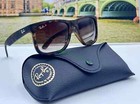 Ray-ban Rb4165 Justin 54mm Polarized Sunglasses Matte Tortoise Frame Grey-brown