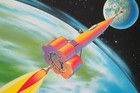 Disney  man In Space  Series Concept Art Posters Set Of 4 - 16  X 20 
