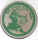 2011  Kanawha Valley Coin Club Spring Show  Charleston Ww  Token  Wooden Nickel