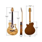 39    Acoustic Electric Cutaway Guitar  Thin Body  Built-in Tuner ashwood Gl