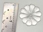 Lot Of 5 Antique Clear Cut Crystal Chandelier Lamp Parts Crafts 1-1 8  Rosette