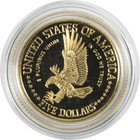1986 W Statue Of Liberty Centennial Commemorative Gold Proof  5 Coin
