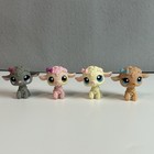 Littlest Pet Shop Lot 4 Lambs Sheep Pink White Lps  585  477  186  447 Hasbro
