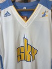 Adidas Wnba Sky Jersey Xl White Blue Climacool Blank Chicago Throwback Style