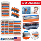 16pcs Replacements 5layer Men  For Giiiette Fusion Proglide Power Razor Blades   