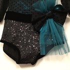 Girls Curtain Call Dance Recital Costume Pageant Style E1386 Sz Cla 12 Teal 2 Pc