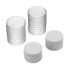 20pc 46mm Coin Storage Box Round Clear Plastic Case Capsules Container Holder