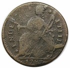 1787 Connecticut Copper  Draped Bust Left  Scarce Miller 33 34-w 2  R5 