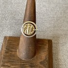 Roman Gold Coin Sterling Silver Spinner Ring