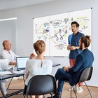Xboard Magnetic Whiteboard 96 X 48 Inch  Giant Foldable Dry Erase White Board   