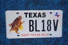Texas Horny Toad License Plate - Keep Texas Wild