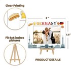 Detiho Germany Travel Picture Frame  4x6 Germany Themed Wooden Frame With Eas   