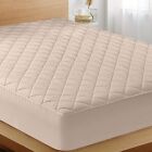 Quilted Fitted Washable Mattress Pad Fits Up To 16 Inches Deep Utopia Bedding