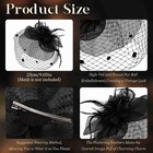 Fascinators Hats For Women Church Tea Party Derby Hat Veil Headband