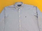 New Polo Ralph Lauren Shirt Mens 17 Blue Yarmouth Button Down 34 35 Nwt