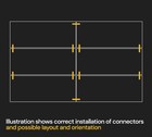 6 Pcs Ground Protection Mats  2  X 4  W  10 Pcs Single Connectors