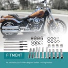 For Harley M8 Adjustable Pushrod Tube   Cover Kit For Softail Fat Bob Boy 17-up