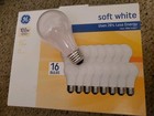   16 New Ge 100 Watt Dimmable Soft White Light Bulbs Old Stock Ge A19 Vintage  