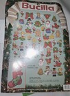 Vtg  Bucilla  lotsa Christmas  Felt Applique Ornaments Kit   Stocking Kit  Read