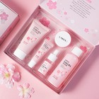Skin Care Set Cherry 5pcs Wash Toner Serum Eye Cream Teen Girls Beauty Gift