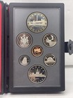 Royal Canadian Mint Double Dollar Proof Like Set Silver 7 Coins 1984 Milky Spots