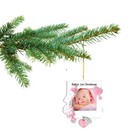 Baby Girl Picture Frame Ornament For Babys First Christmas Ornament Pink - Can