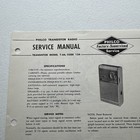 1960 Philco Radio Transistor Model T-66 Code 124 Service Manual Vintage