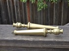 Antique Brass Candlesticks Parts Pair 8  Threaded