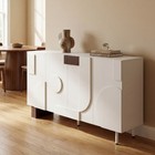 62 99   Modern Sideboard Buffet Cabinet With 4 Doors Adjustable Shelves Storage