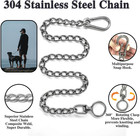 Dog Chain Leash  304 Stainless Steel Dog Short Lead Metal Heavy Duty Chain Diy D