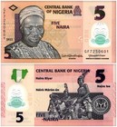 Nigeria 5-1000 Naira 8 Pieces Set  2017-2024  P-34s-49c  Unc