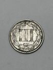 1865 Nickel 3 Cent Piece Xf