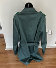 1980s East German Olive Army Raincoat Military Coat Trenchcoat No Tags Or Labels