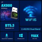 Wireless Network Card For Pc Wifi 6 Ax900 Bluetooth 5 3 Usb Adapter 2 4g 5ghz