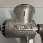 Vintage Universal No  1 Food Meat Grinder Cast Iron Metal Table Hold Made In Usa