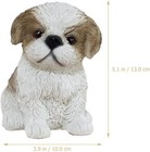 Nightstand Decor Shih Tzu Puppy Cute Dog Resin Figurine Adornment Adorable Dog