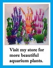  Artificial Plastic Decoration Aquarium Plant For Fish Tank New Big Bush