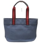 Coach Small Denim Multi Canvas Leather Tote Bag - Duty Free