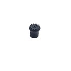 3 4  Extra Grip Black Rubber Replacement Cane Tips - 2 Pack