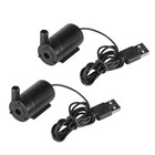 2pcs Mini Submersible Water Pump Usb 5v 4a Current Powerbank Charger Cleanable