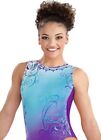 Laurie Hernandez Gk Elite Leotard Whirl Of Wonder Purple Gymnastics Leo Tank Axs