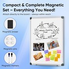 Magnetic Whiteboard 24 X 18 Inch Dry Erase Board Office School Markers