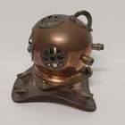 Vtg Brass Ocean Divers Diving Helmet 8  Mini Replica 