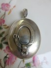 Antique Victorian Sterling Buckle Locket Monogramed