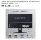 Sceptre 2025 20  Led Monitor 1600x900 75hz Hdmi Vga Built-in Speakers Curved 