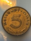 Germany - Third Reich - 5 Reichspfennig 1939 A  Km  91 Bronze