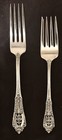 Wallace Rose Point Sterling Silver Flatware 42pc 6 Settings No Mono - Circa 1935